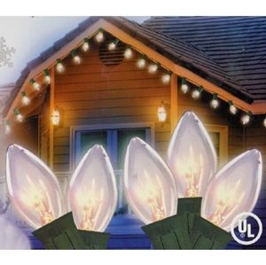 Northlight Seasonal 25 Clear LED C9 Christmas Lights, White